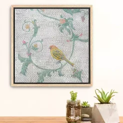 Mosaic Bird I Framed Canvas Art Print