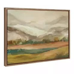 Mountainscape Framed Canvas Art Print