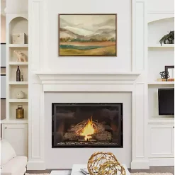 Mountainscape Framed Canvas Art Print