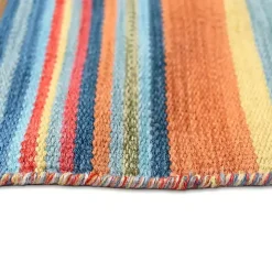 Multi Dhurri Stripe Indoor/Outdoor Scatter Rug