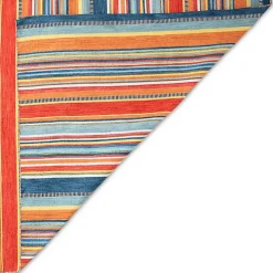 Multi Dhurri Stripe Indoor/Outdoor Area Rug, 5x7
