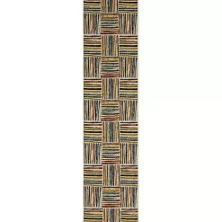 Multi Watercolor Strip Runner, 2x8