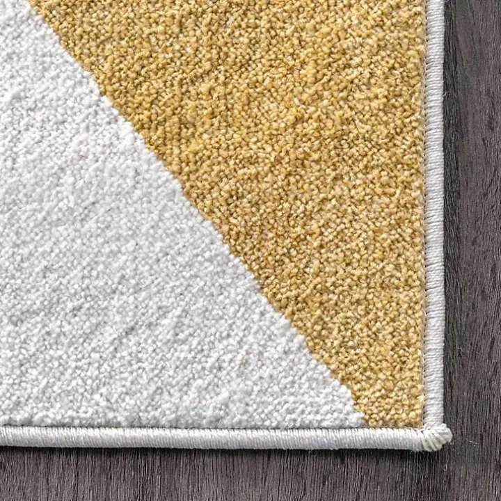 Multicolor Abstract Shapes Area Rug, 6x9