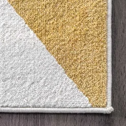 Multicolor Abstract Shapes Area Rug, 8x10