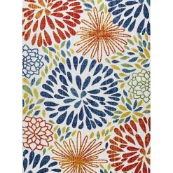 Multicolor Burst Indoor/Outdoor Area Rug, 8x10