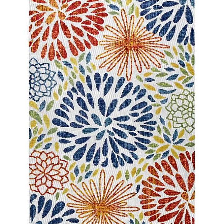 Multicolor Burst Indoor/Outdoor Area Rug, 8x10