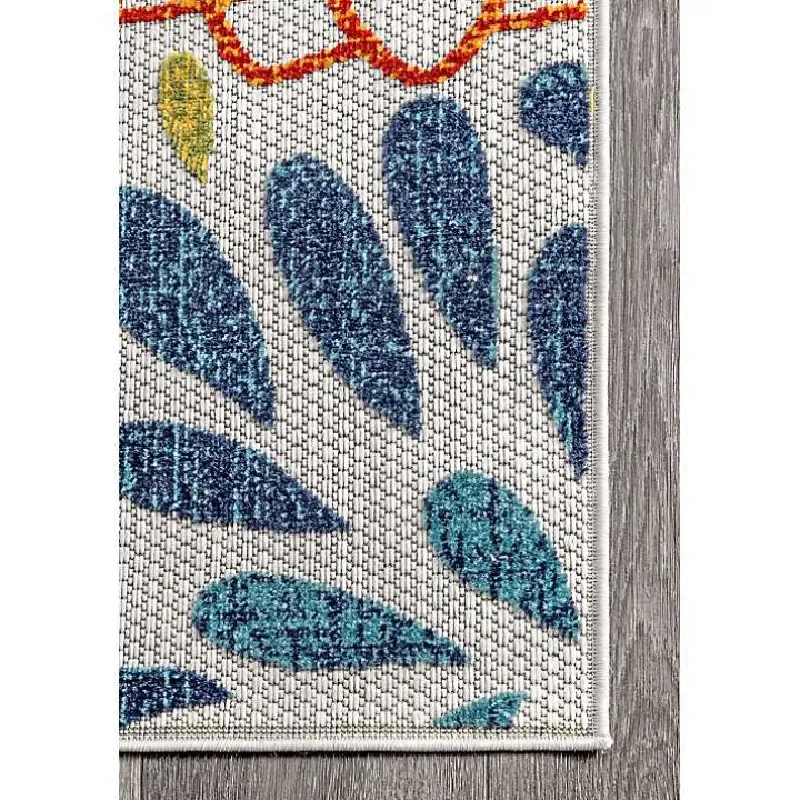 Multicolor Burst Indoor/Outdoor Area Rug, 8x10