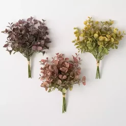 Multicolor Eucalyptus Bouquets, Set of 3