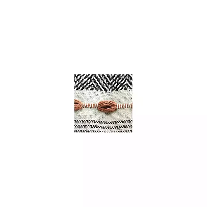 Multicolor Herringbone Stripe Throw