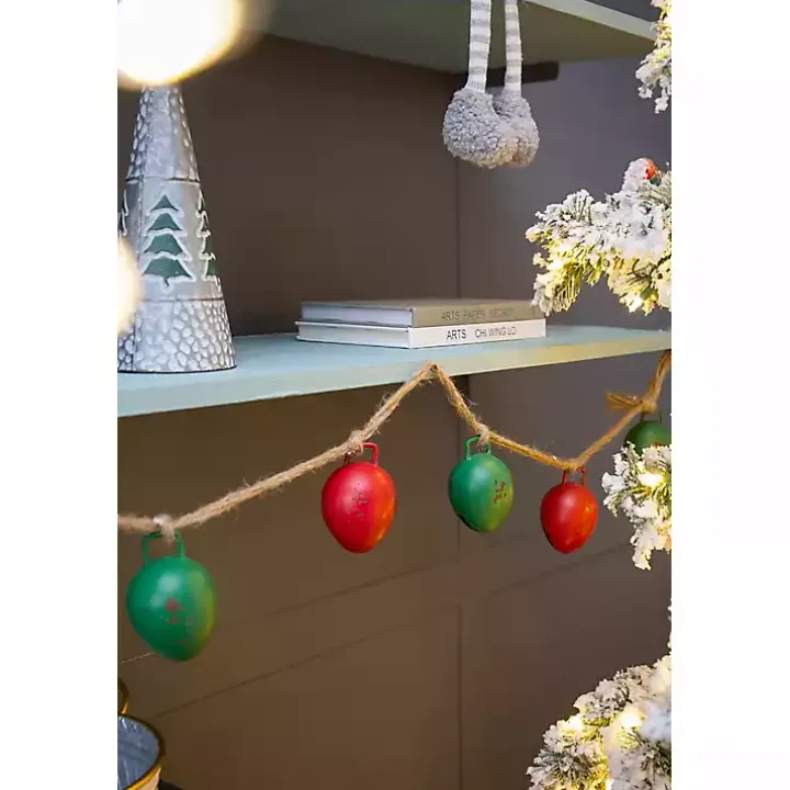 Multicolor Iron Bulb Christmas Garland