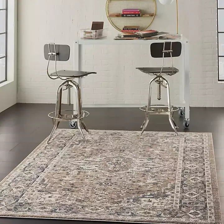 Multicolor Nadia Medallion Area Rug, 5x7