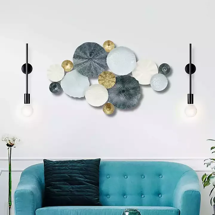 Multicolor Round Panel Sasha Wall Plaque