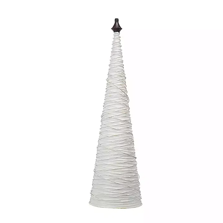 Multicolor Swirled Iron Christmas Trees, Set of 3