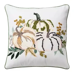 Multicolored Pumpkins Fall Color Throw Pillow