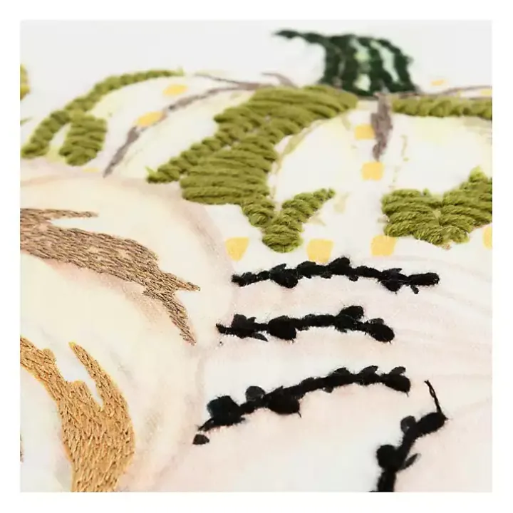 Multicolored Pumpkins Fall Color Throw Pillow