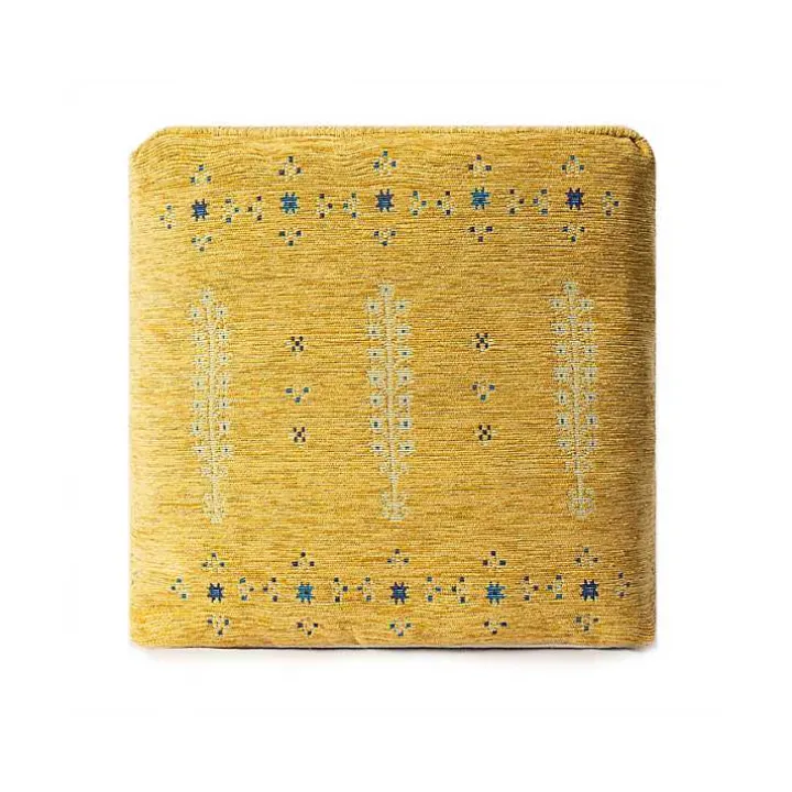 Mustard Yellow Bohemian Ultra-Soft Pouf
