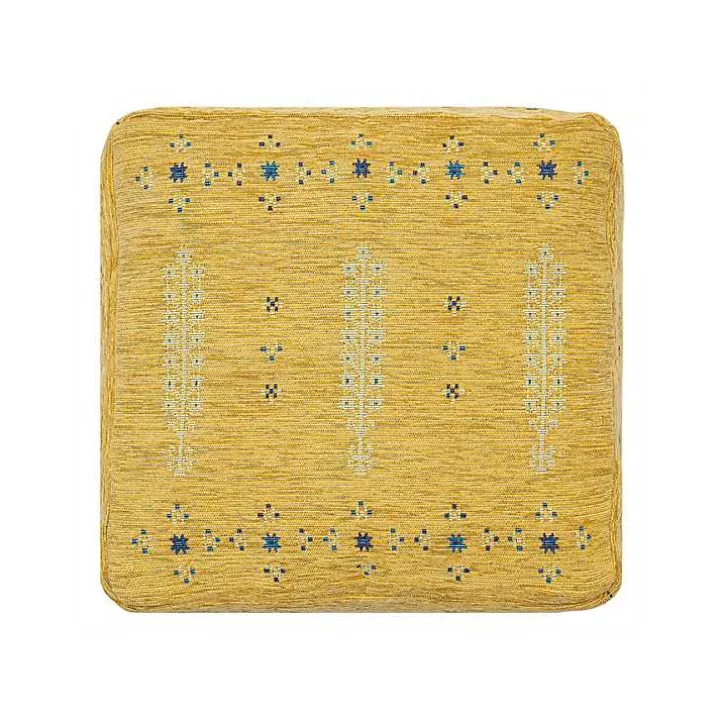 Mustard Yellow Bohemian Ultra-Soft Pouf