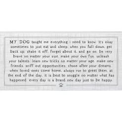 My Dog Taught Me Everything Wall Plaque