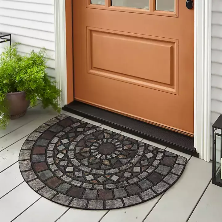 Mythos Stone Mosaic Slice Doormat