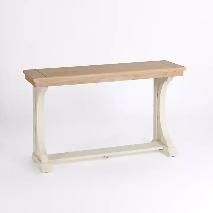 Natural & Cream Wood Bristol Console Table