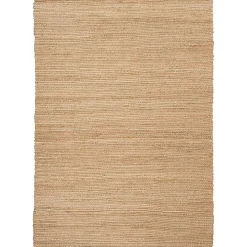 Natural Bleach Jute Reversible Area Rug, 5x7