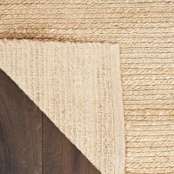 Natural Bleach Jute Reversible Area Rug, 8x10