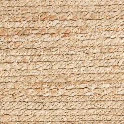 Natural Bleached Jute Area Rug, 3x5