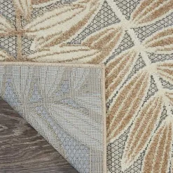 Natural Botanical Outdoor Area Rug, 6x9