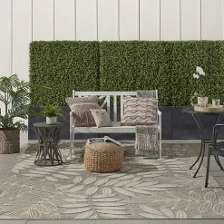 Natural Botanical Outdoor Area Rug, 6x9