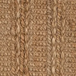 Natural Braided Jute Area Rug, 5x7