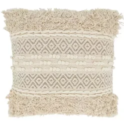 Natural Corded Moroccan Cotton Pillow