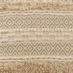 Natural Corded Moroccan Cotton Pillow