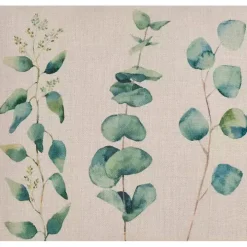 Natural Eucalyptus Print Pillow