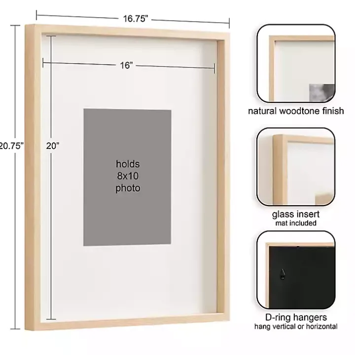 Natural Gibson 3-pc. Gallery Wall Frame Set