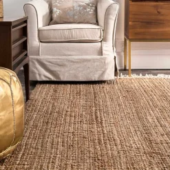 Natural Handwoven Area Rug, 10x14