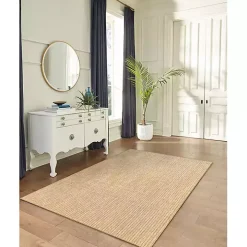 Natural Intertwined Santal Outdoor Area Rug, 7x9