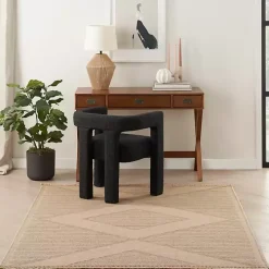 Natural Jute Woven Diamond Area Rug, 3x5