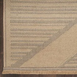 Natural Jute Woven Diamond Area Rug, 5x7