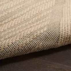 Natural Jute Woven Diamond Area Rug, 7x9