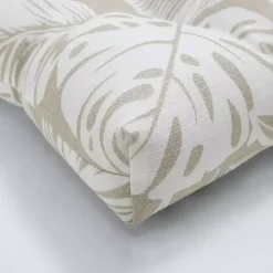 Natural Leaves Tufted 2-pc. Outdoor Seat Cushions