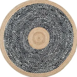 Natural Lesha Round Rug, 6 ft.