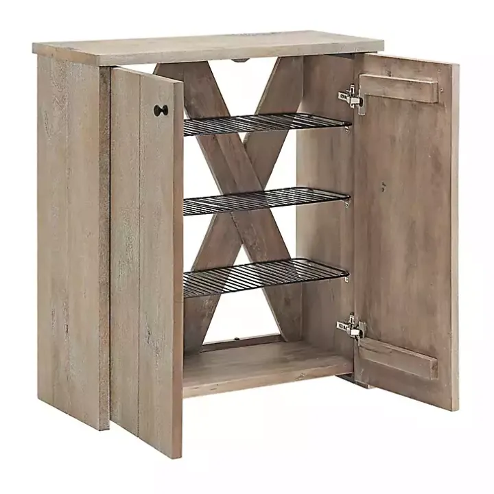 Natural Mango Wood Shoe Cubbie