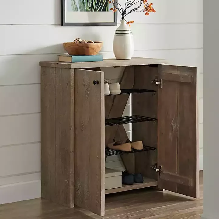 Natural Mango Wood Shoe Cubbie