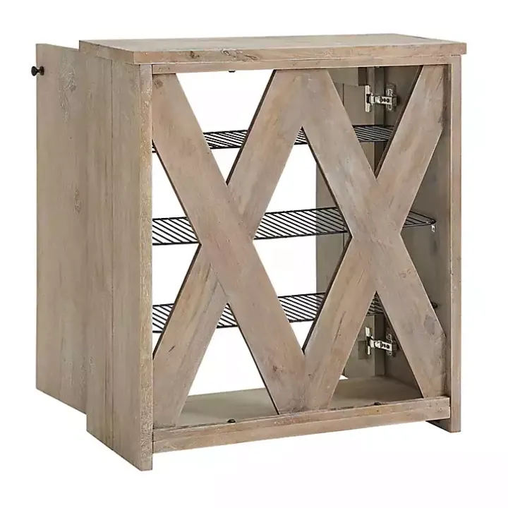 Natural Mango Wood Shoe Cubbie
