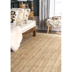 Natural Reno Woven Area Rug, 4x6