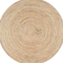 Natural Reno Woven Round Area Rug, 4 ft.