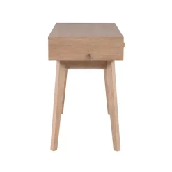 Natural Ripples 2-Drawer Wood Desk