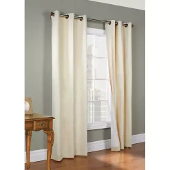 Natural Room Darkening Curtain Panel Set, 54 in.