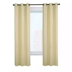 Natural Room Darkening Curtain Panel Set, 72 in.