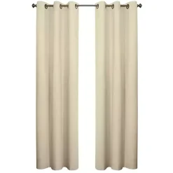 Natural Room Darkening Curtain Panel Set, 95 in.
